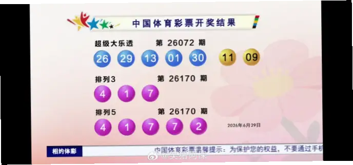 排列三开奖关键信息你错过了吗？